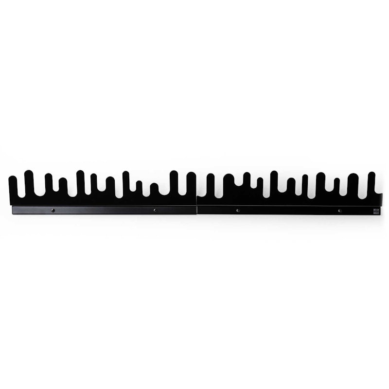 Wave Hanger Musta 2-pakkaus