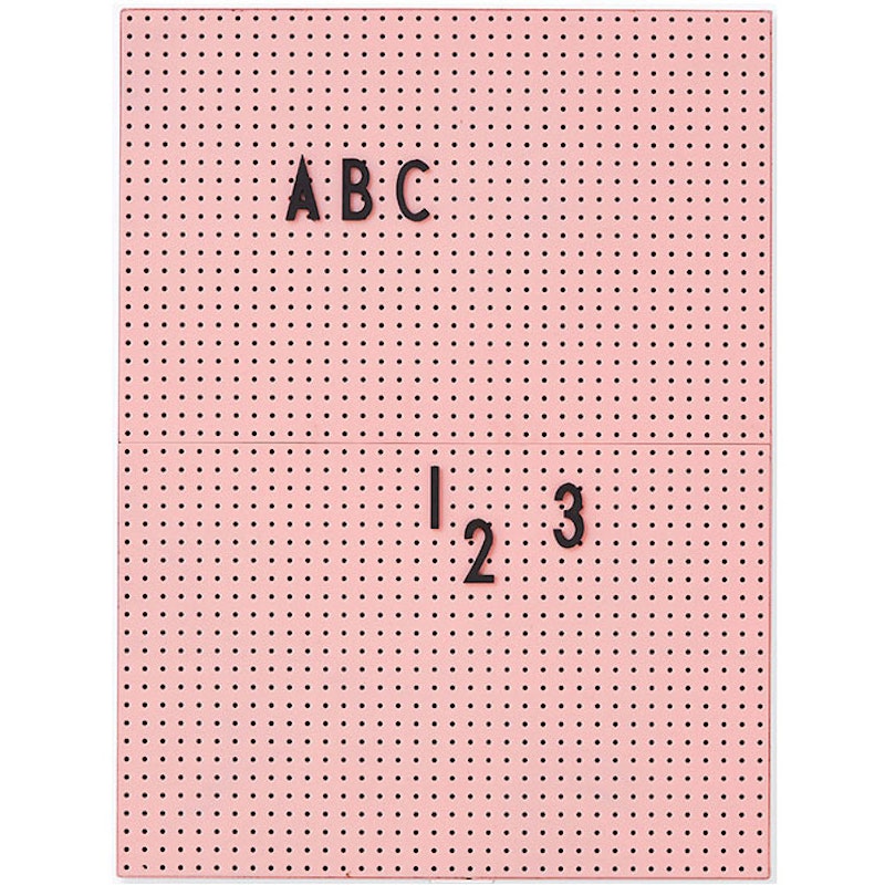 Design Letters Ilmoitustaulu A4, Vaaleanpunainen