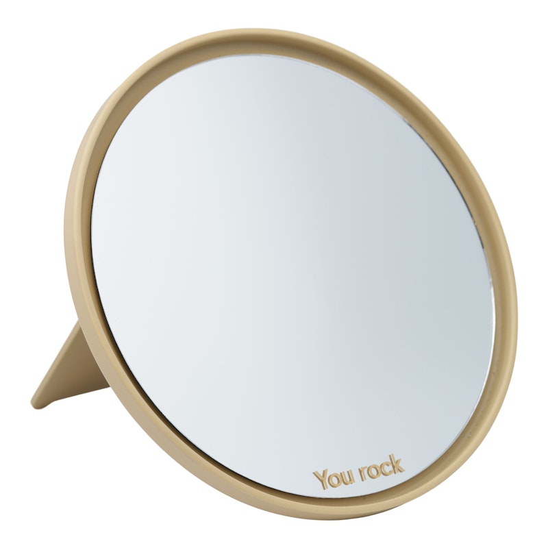 Mirror Pöytäpeili 21 cm, Beige