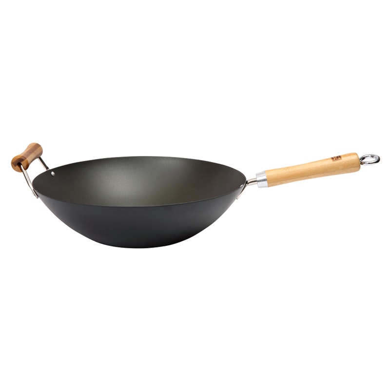 School of Wok Wokkipannu Hiiliteräs Musta, 36 cm