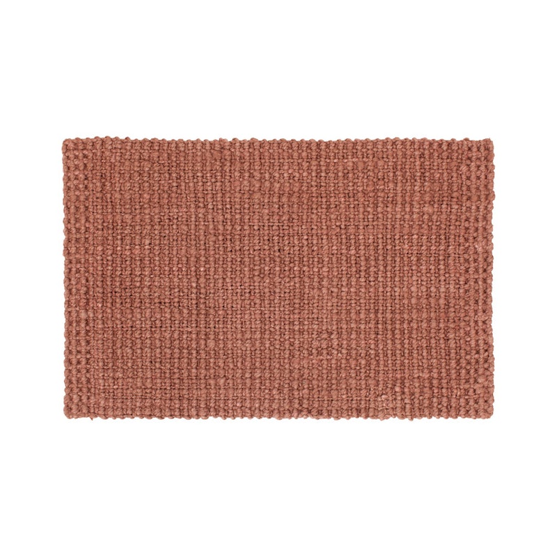 Jute Ovimatto 60x90 cm, Old Rose