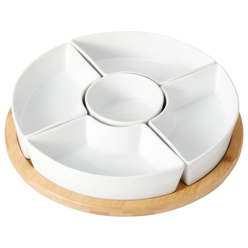 Samara Bowl Set With Spinable Tray