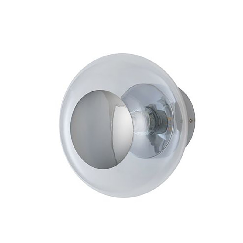 Horizon Wall / Ceiling lamp 21 cm, Clear W Silver