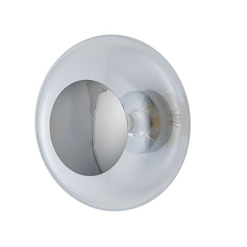 Horizon Wall / Ceiling Lamp 36 cm, Clear / Silver