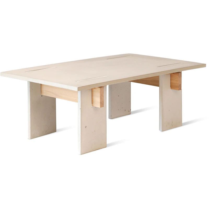 Arnold Sohvapöytä 65x110 cm, Vaalea Betoni