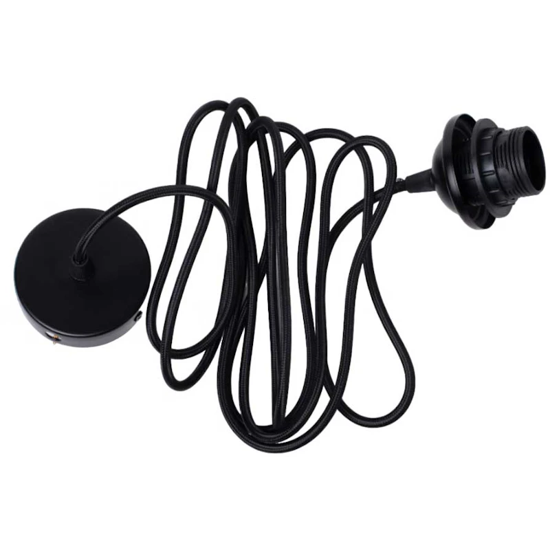 Edgeform Johtosarja Riippuvalaisimelle Kattokupilla 300 cm, Musta