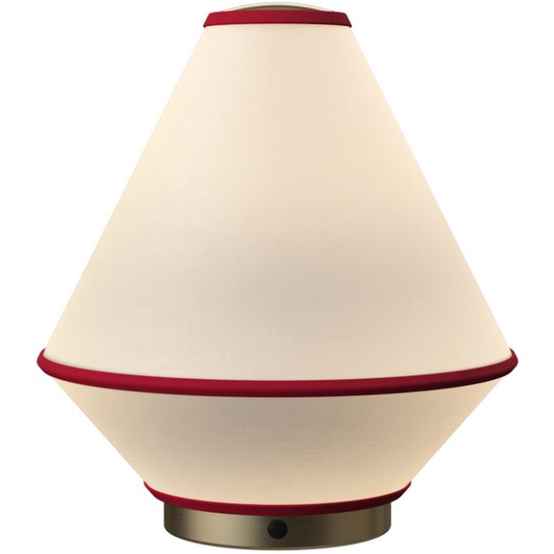Tafta Pöytävalaisin Portabel, Punainen/Luonnonvalkoinen