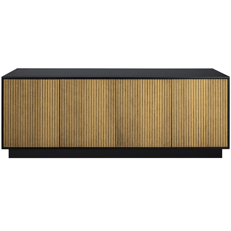 Line Burned Walnut Senkki 4 Ovella, Musta