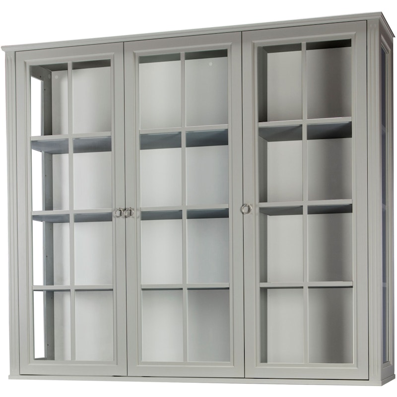 Stockholm 2.0 Vitrin Cabinet 142x34x124, Gray