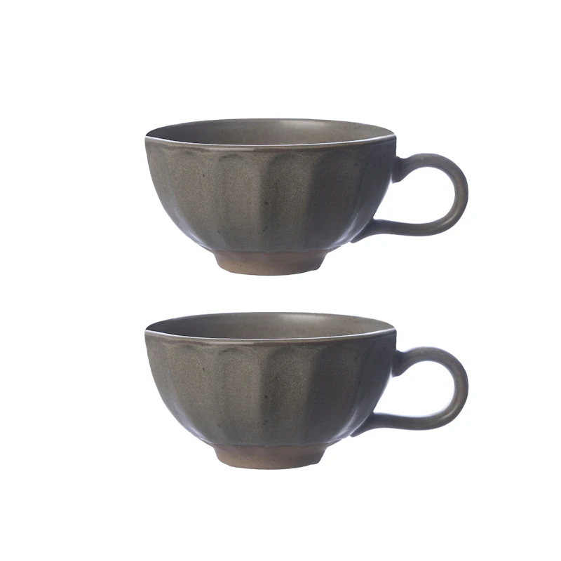 Kahvikuppi 2 kpl:n pakkaus, Harmaa