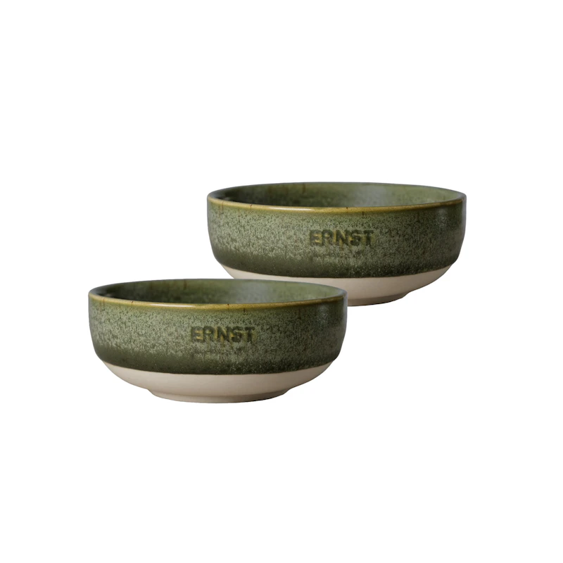 Kulho 2 kpl:n pakkaus ⌀ 11 cm, Vihreä / Nature