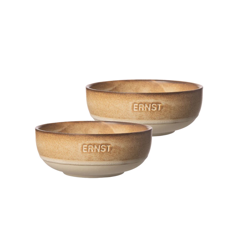 Kulho 2 kpl:n pakkaus ⌀ 11 cm, Ruskea / Nature