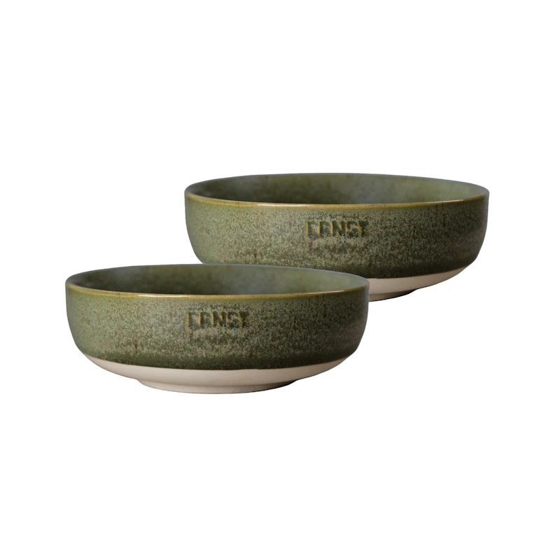 Kulho 2 kpl:n pakkaus ⌀ 14 cm, Vihreä / Luonnonvärinen