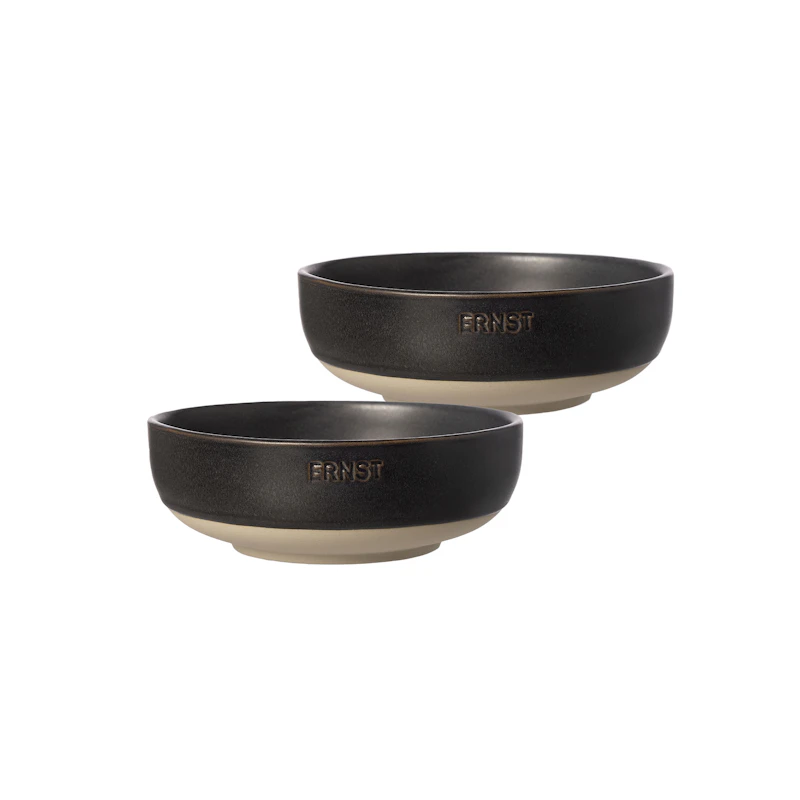 Kulho 2 kpl:n pakkaus ⌀ 14 cm, Nature / Mattamusta