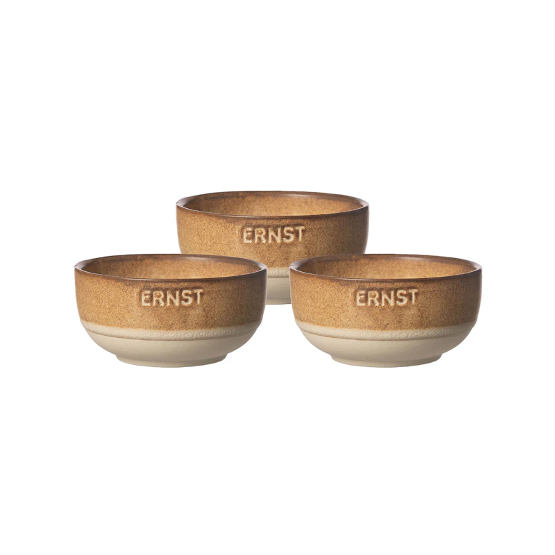 Kulho 3 kpl:n pakkaus, Ruskea / Nature