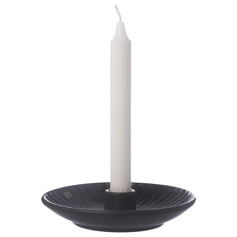 Kynttilänjalka Ø16, Musta