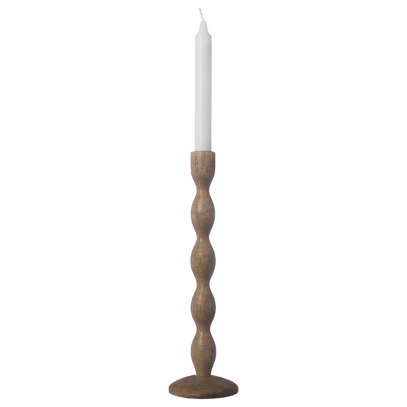 Kynttilänjalka Tummanruskea Puu 31 cm, Natural