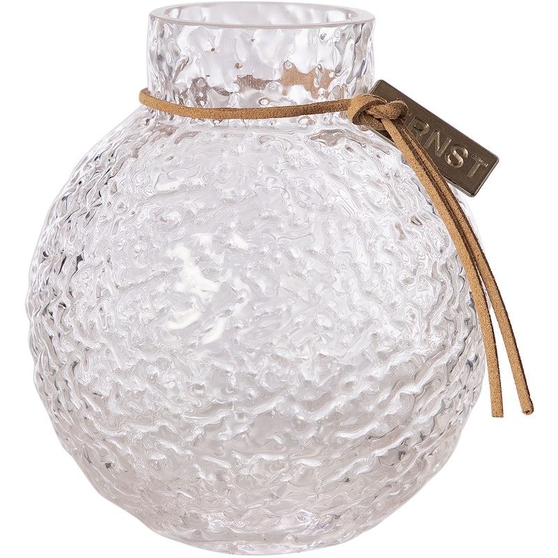 Lasivaasi Pyöreä Kuviollisella Sommitelmalla H10 cm