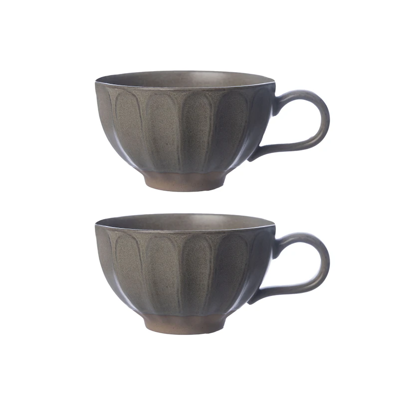 Teekuppi 2 kpl:n pakkaus, Harmaa