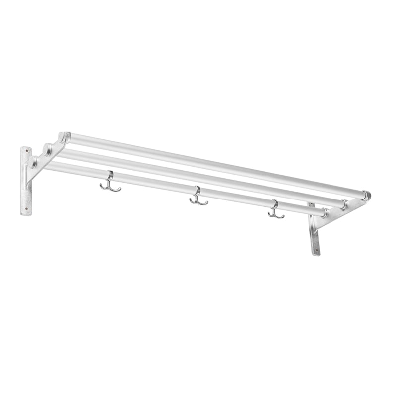 Nostalgi Hat Rack/Shoe Rack, Aluminium Fittings Hattuteline, Valmistettu kierrätetystä alumiinista Aluminium