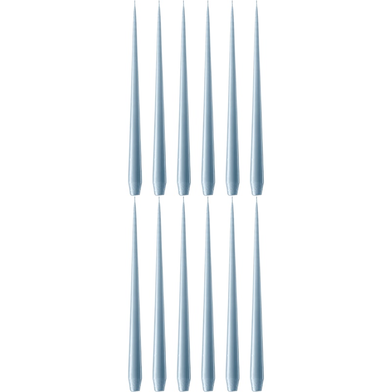 Antiikkikynttilät Lakattu 32 cm 12 kpl:n pakkaus, Dusty Blue