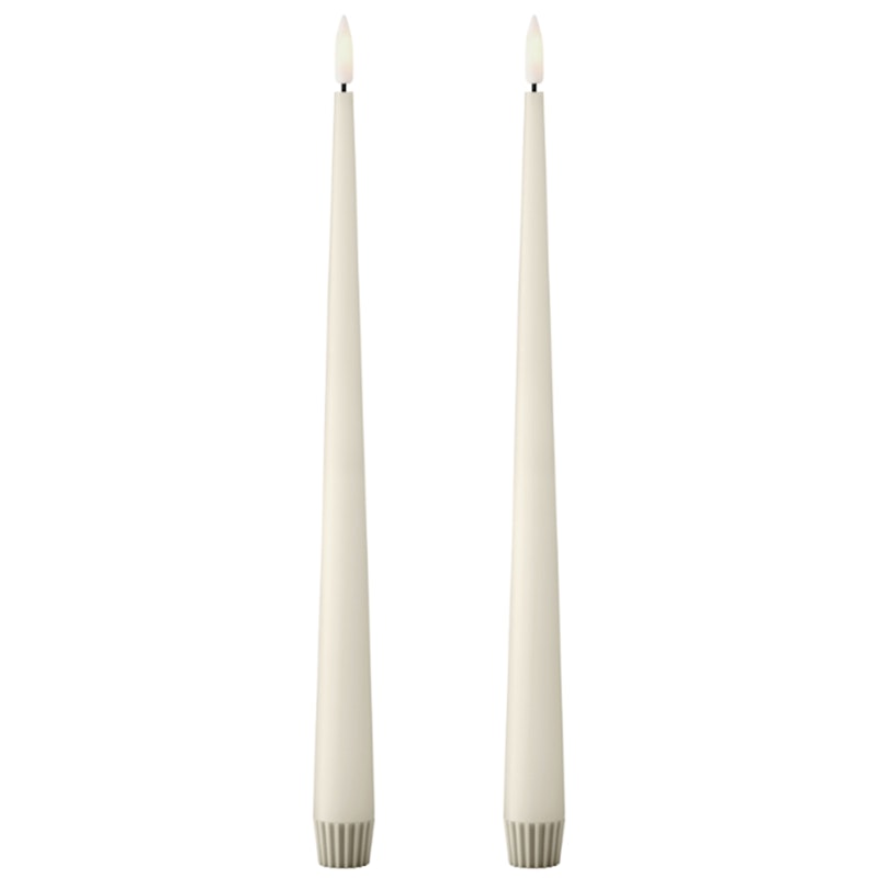 Led-Kynttilät 2 kpl:n pakkaus 30 cm, Ivory