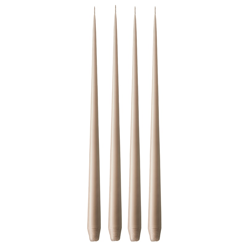 Antiikkikynttilät Matta 42 cm 4 kpl:n pakkaus, Nougat Note