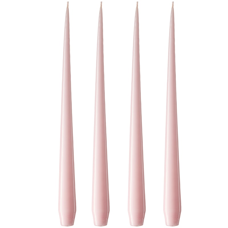 Taper Kynttilä Lacquer 32 cm 4 kpl:n pakkaus, Rose Quartz