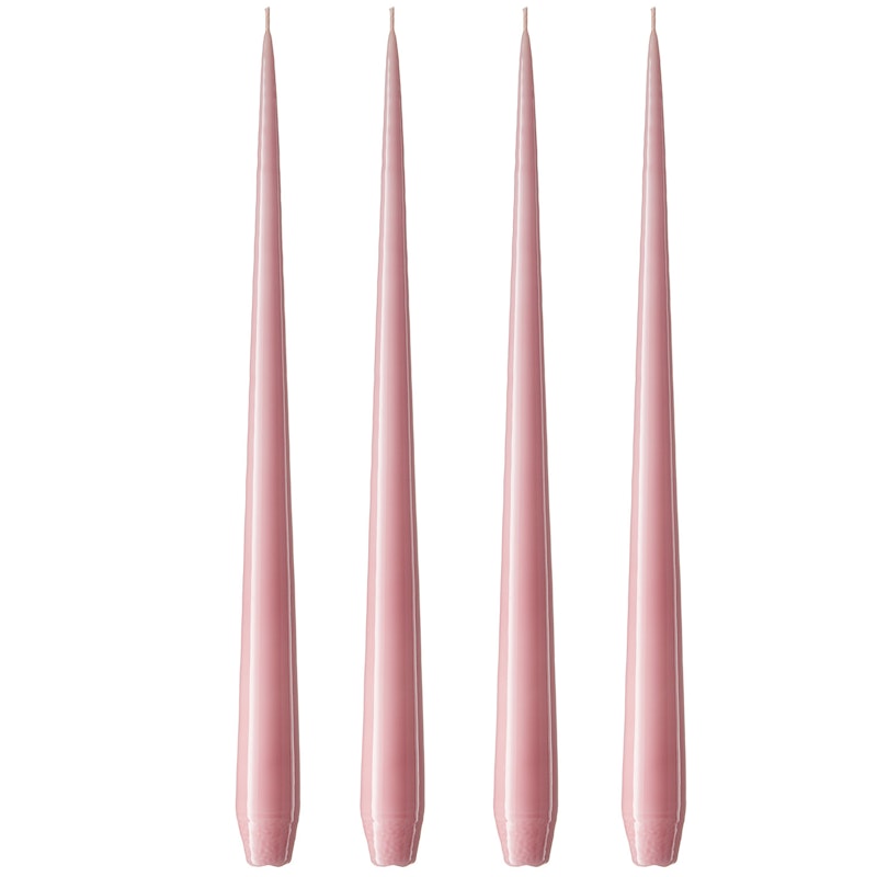 Antiikkikynttilä Lakattu 32 cm 4 kpl:n pakkaus, Old Rose