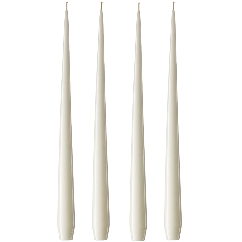 Antiikkikynttilä Lakattu 32 cm 4 kpl:n pakkaus, Ivory