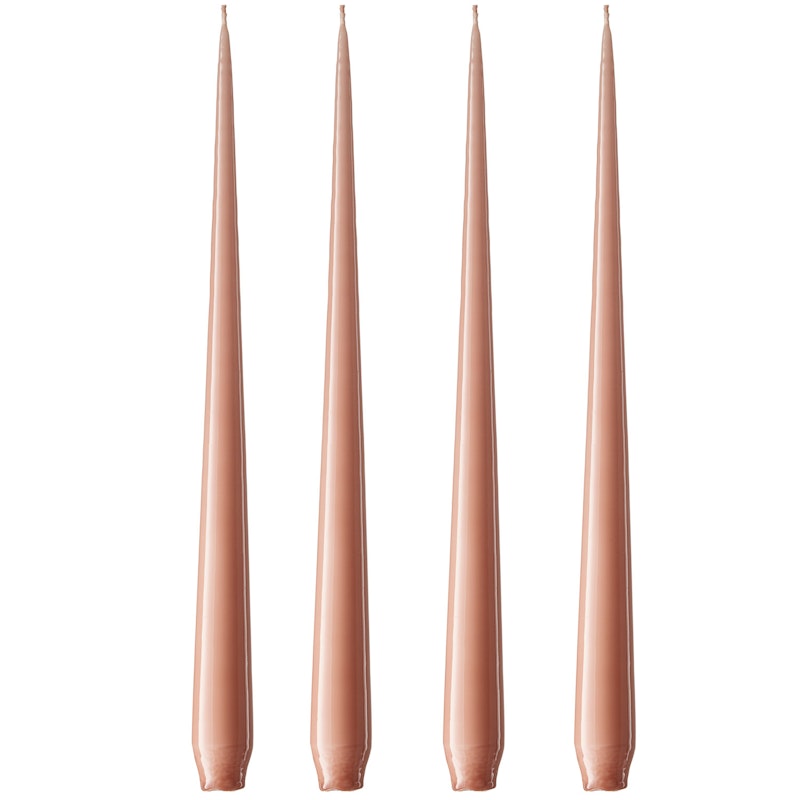 Antiikkikynttilä Lakattu 32 cm 4 kpl:n pakkaus, Rosy Caramel