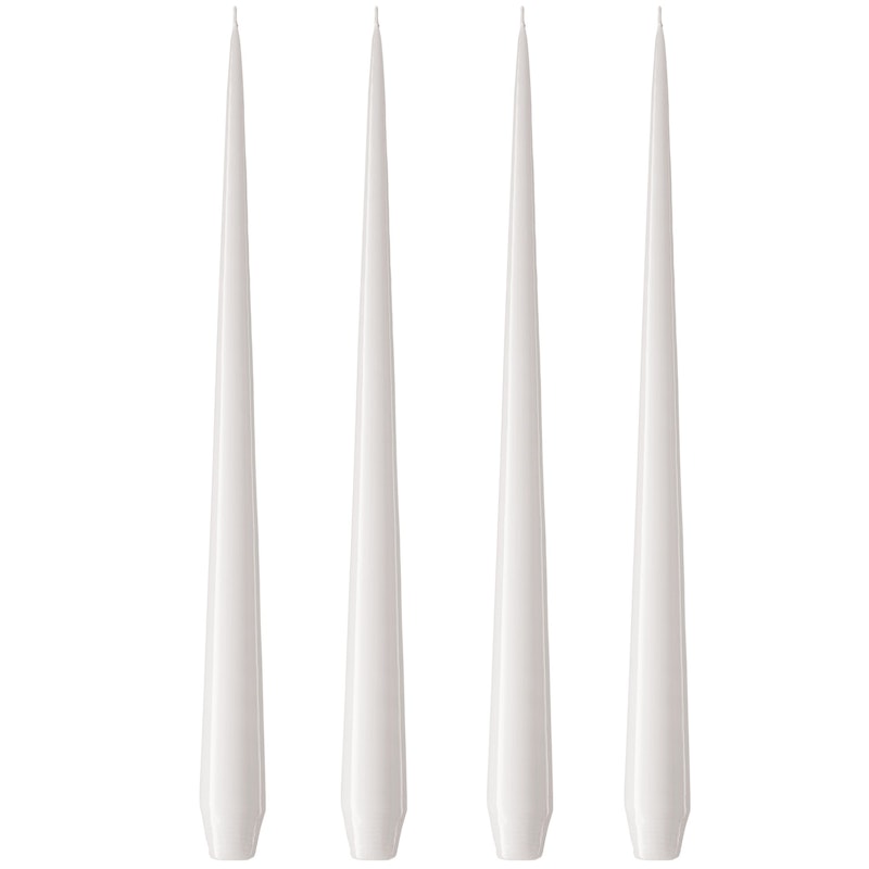 Antiikkikynttilä Lakattu 32 cm 4 kpl:n pakkaus, White Ash