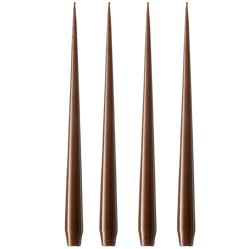 Antiikkikynttilä Lakattu 32 cm 4 kpl:n pakkaus, Hazelnut