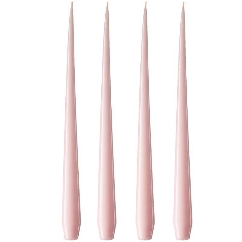 Antiikkikynttilä Lakattu 32 cm 4 kpl:n pakkaus, Rose Quartz