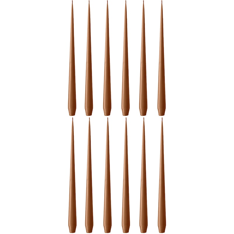 Antiikkikynttilät Matta 32 cm 12 kpl:n pakkaus, Raw Toffee