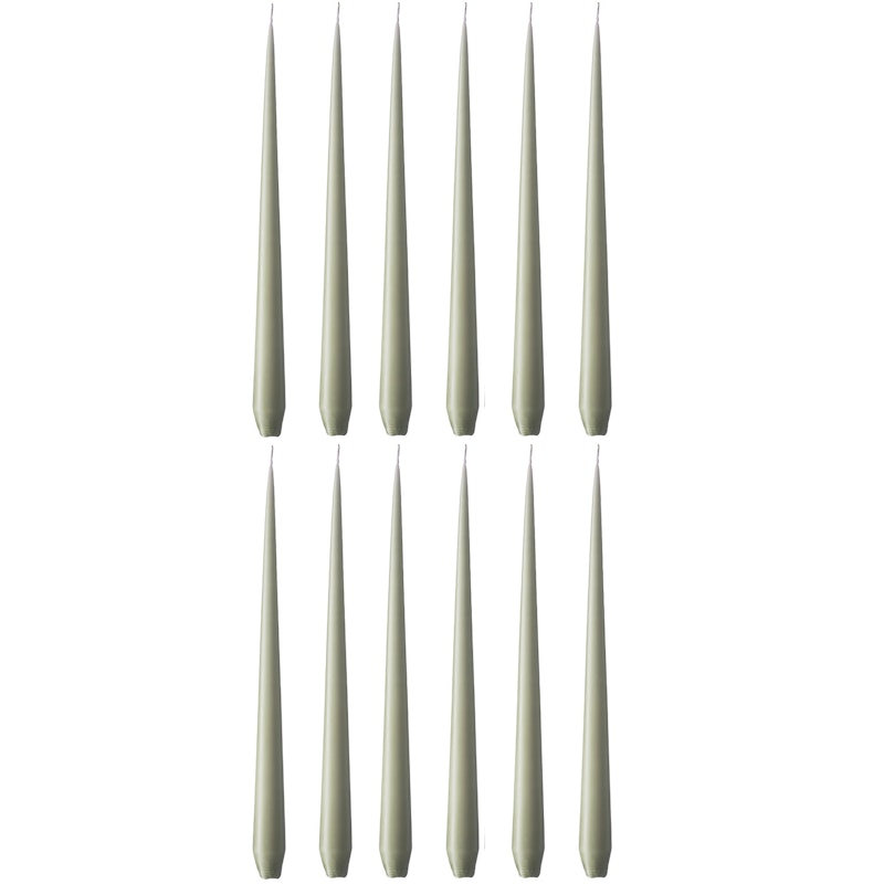 Antiikkikynttilät Matta 32 cm 12 kpl:n pakkaus, Artichoke