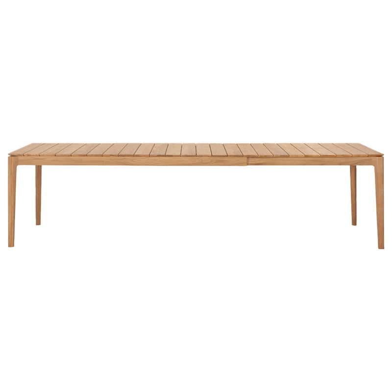 Bok Pöytä Ulkona Käytettävä Laajennettava 100x200-300 cm, Teak