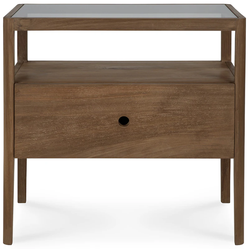 Spindle Yöpöytä, Tiikki