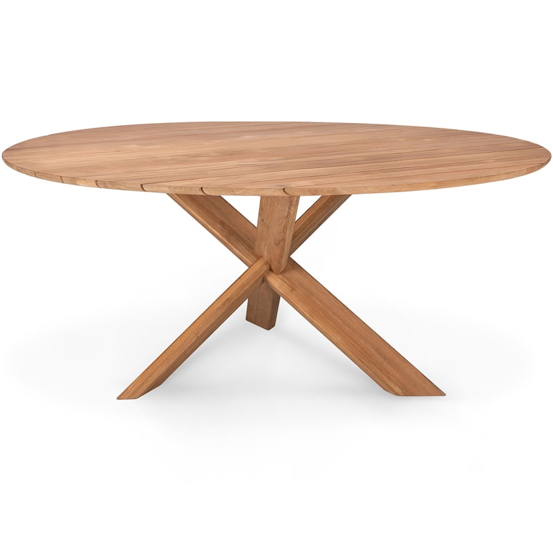 Teak Circle Ruokapöytä Outdoor, Ø163 cm