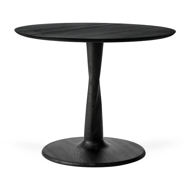 Torsion Pöytä Ø90x69 cm, Musta Tammi