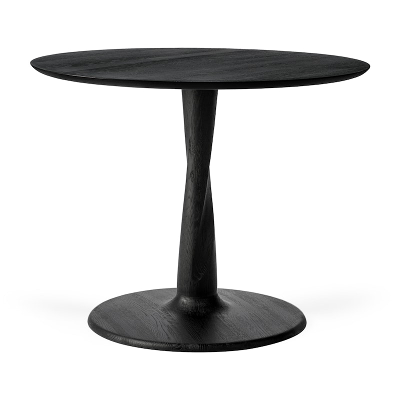 Torsion Pöytä Ø90x69 cm, Musta Tammi
