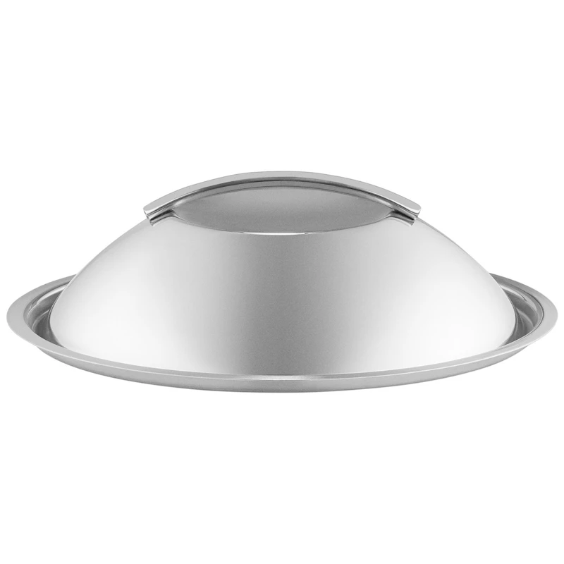 Vaulted Lid Brushed Steel, 20 cm