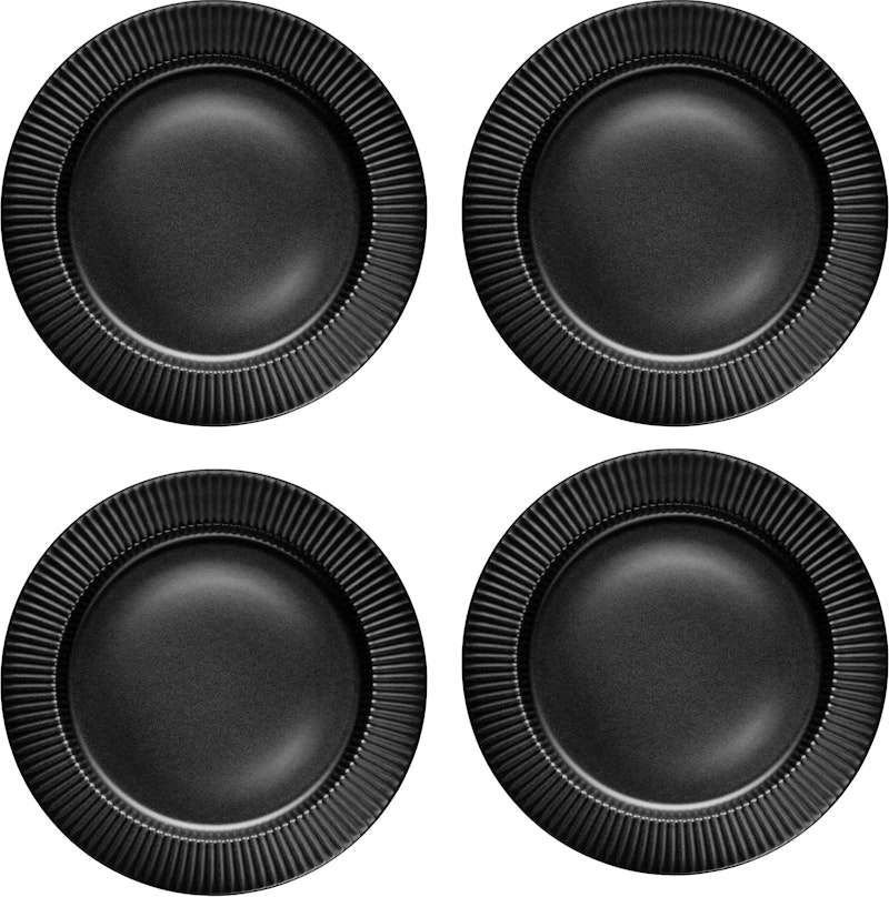 Legio Nova Pääruokalautanen 28 cm 4 kpl:n pakkaus, Musta