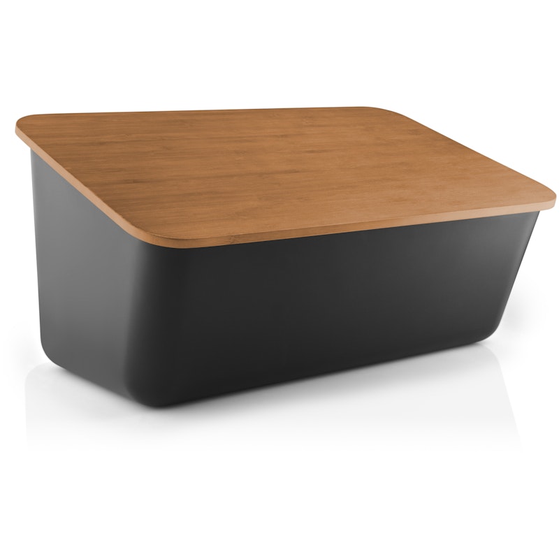 Nordic Kitchen Leipälaatikko, Musta / Bambu