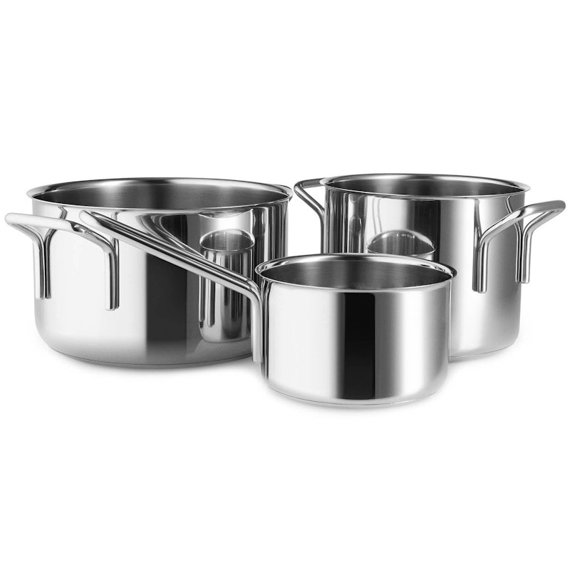 Stainless Steel Kattilasarja 1,1 L / 2,2 L / 3,6 L