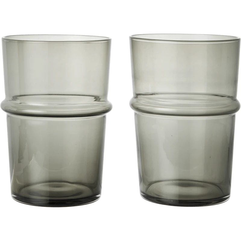 Boya Juomalasi Korkea 2 kpl:n pakkaus, Smoked Grey