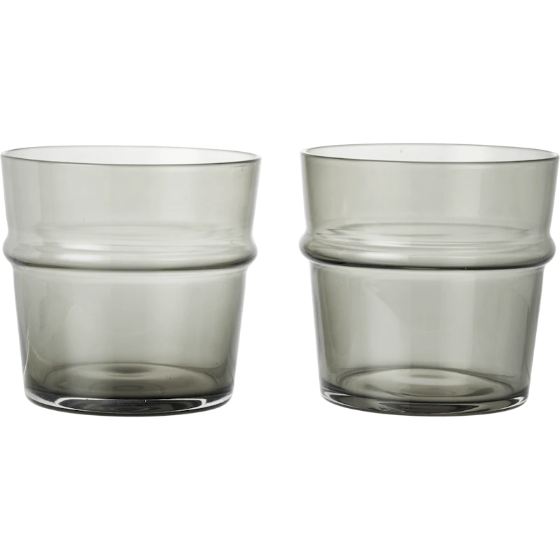 Boya Juomalasi Matala 2 kpl:n pakkaus, Smoked Grey