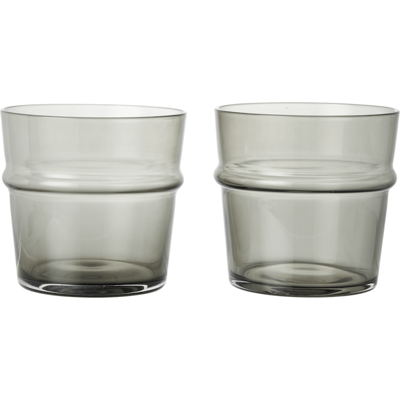 Boya Juomalasi Matala 2 kpl:n pakkaus, Smoked Grey