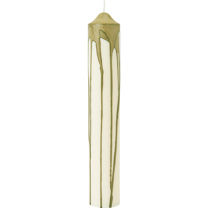 Dryp Pöytäkynttilä 30 cm, Oliivinvihreä