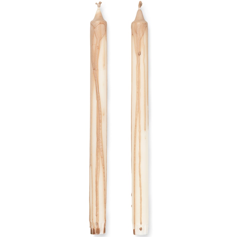 Dryp Kynttilät 30 cm 2 kpl:n pakkaus, Beiget